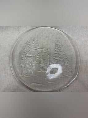 Posh Bright Pink Sticky Note on Glass Dish